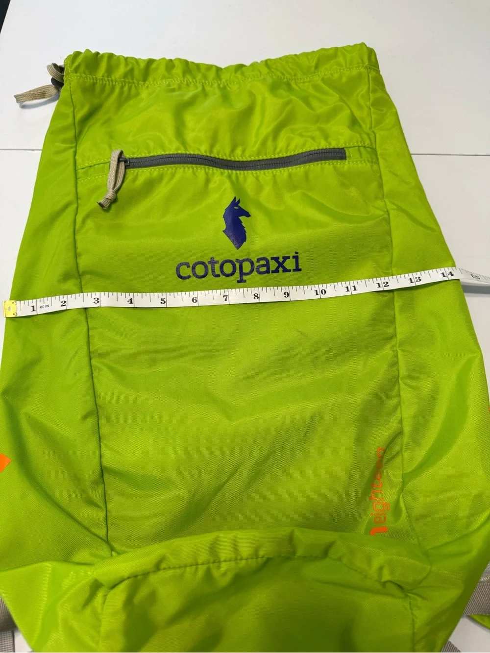 Cotopaxi Luzon Eighteen Del Dia Hiking Backpack Drawstring Green 18L - Picture 10 of 13